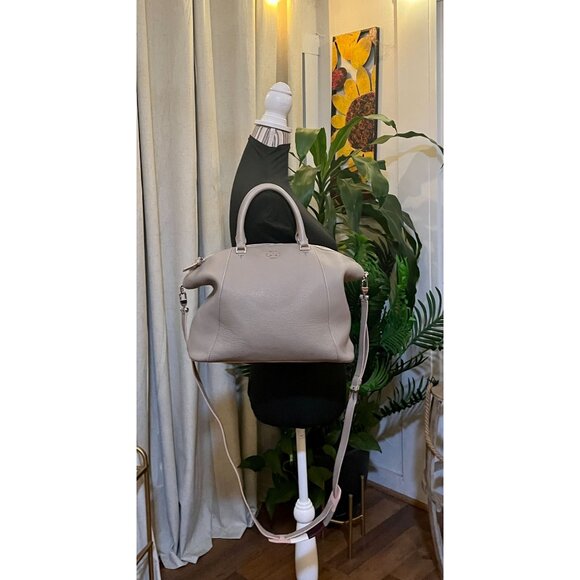 TORY BURCH GREY BERKLEY DOME SHOULDER BAG - Picture 11 of 14